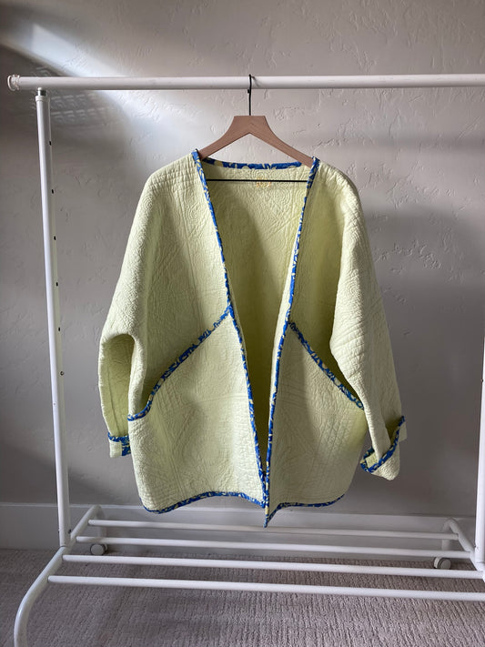 Buttercream Quilt Coat- XL