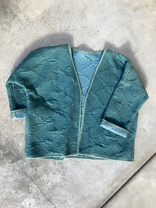 Sea Green Quilt Coat